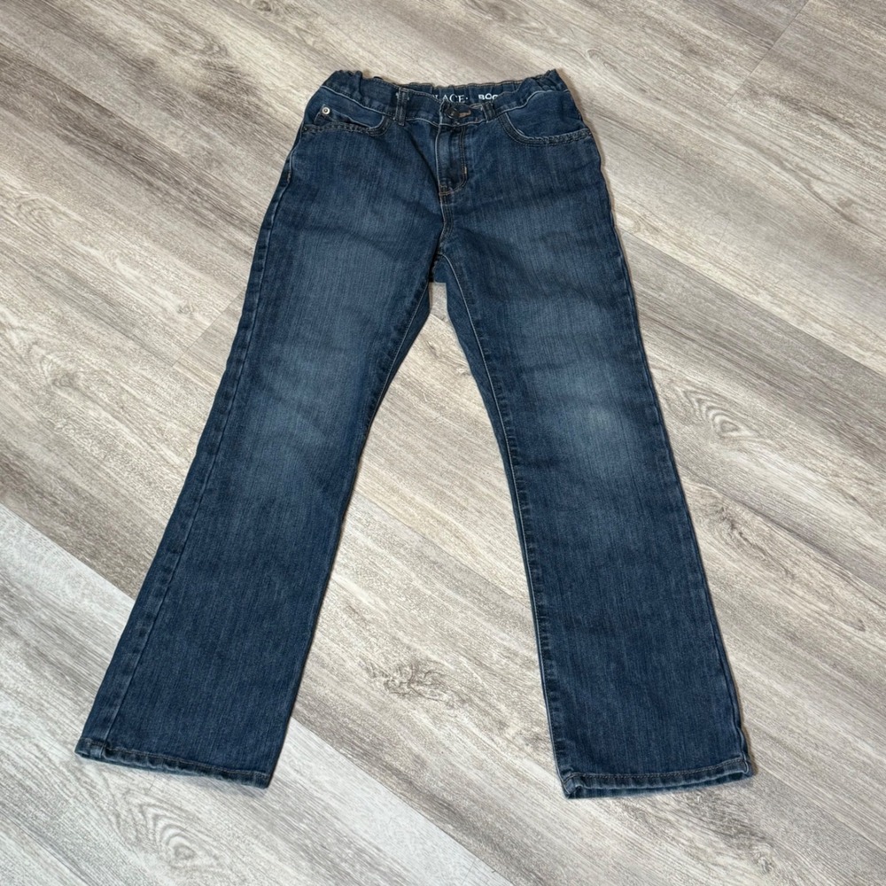 Children's Place Boys Bootcut Jeans Size 10 Blue Denim Elastic Waist